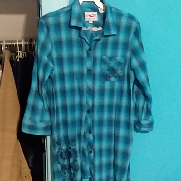 Womens Roper button down shirt medium - Picture 1 of 5